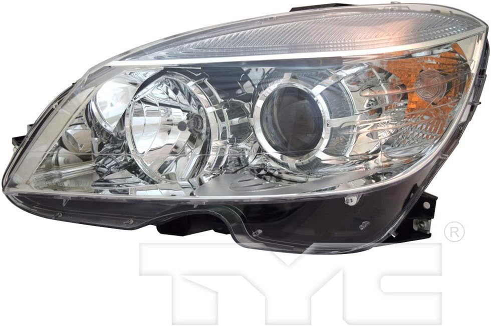 KarParts360 Para 2008 09 10 2011 Mercedes-Benz C63 AMG Conjunto de faros delanteros con bombillas lado conductor y pasajero reemplaza MB2502163