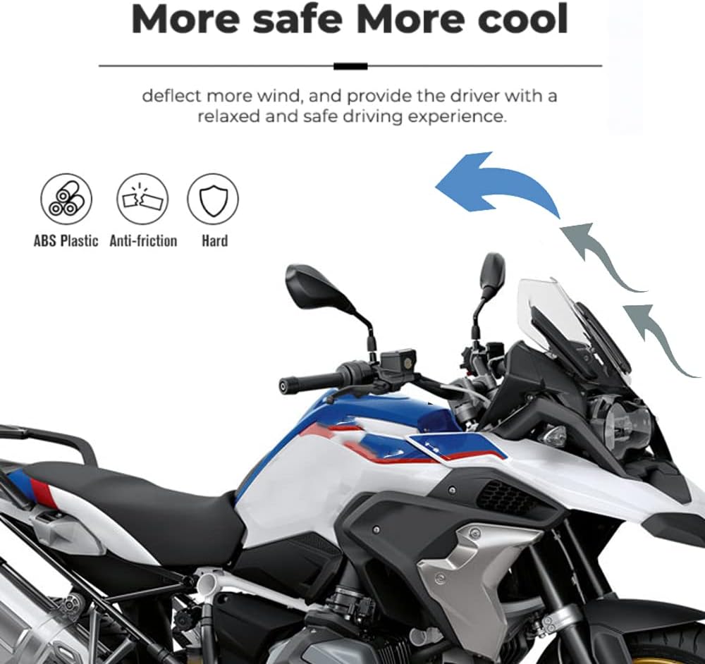 Parabrisas de motocicleta para BMW R1200GS LC R1250GS ADV parabrisas 2013-2022 protector de deflector de viento protector de pantalla deportiva
