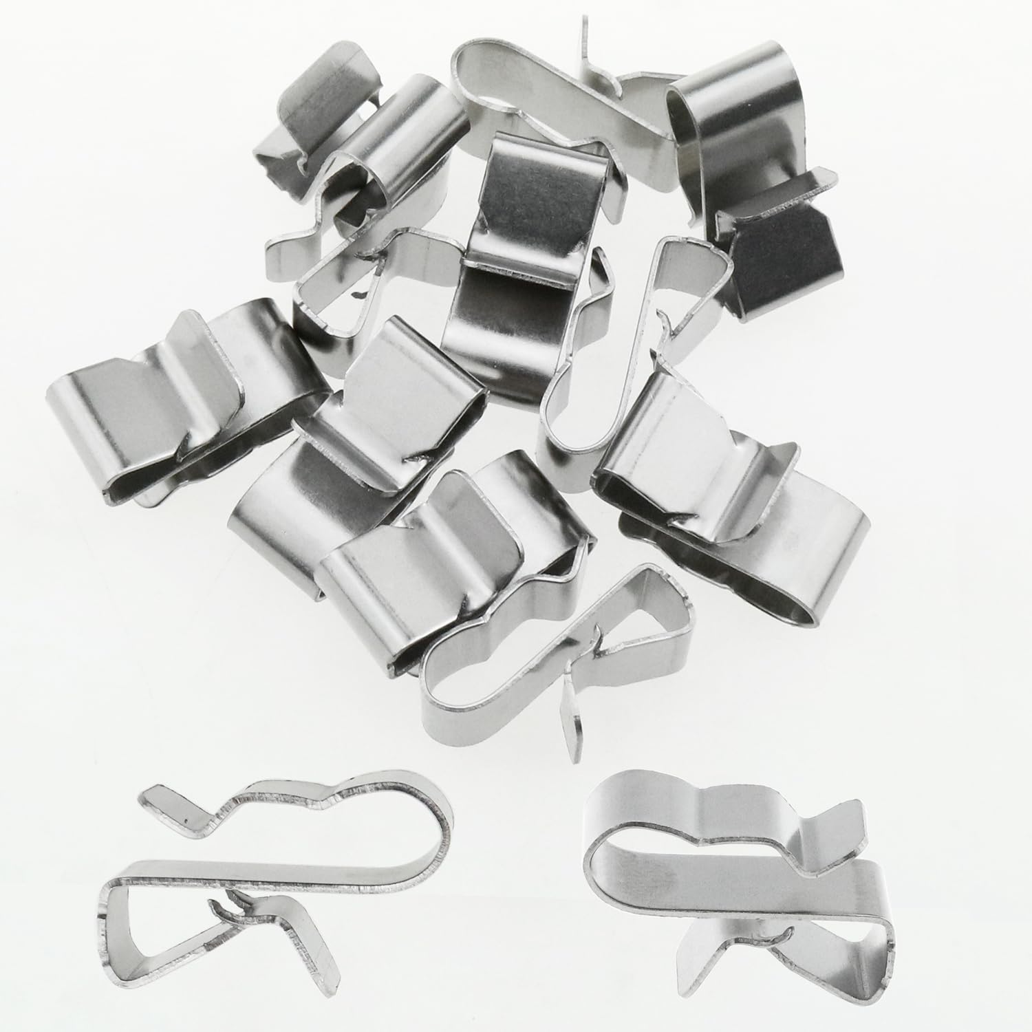 30 clips de alambre de acero inoxidable para marco de remolque de 0.886 in0.89 pulgadas, clips de cable de metal para panel solar, abrazaderas de