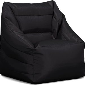 Big Joe Aurora – Puf, Smartmax negro, mezcla de nailon de poliéster duradera, 2.5 pies Big Joe Aurora – Puf, Smartmax negro, mezcla de nailon de poliéster duradera, 2.5 pies