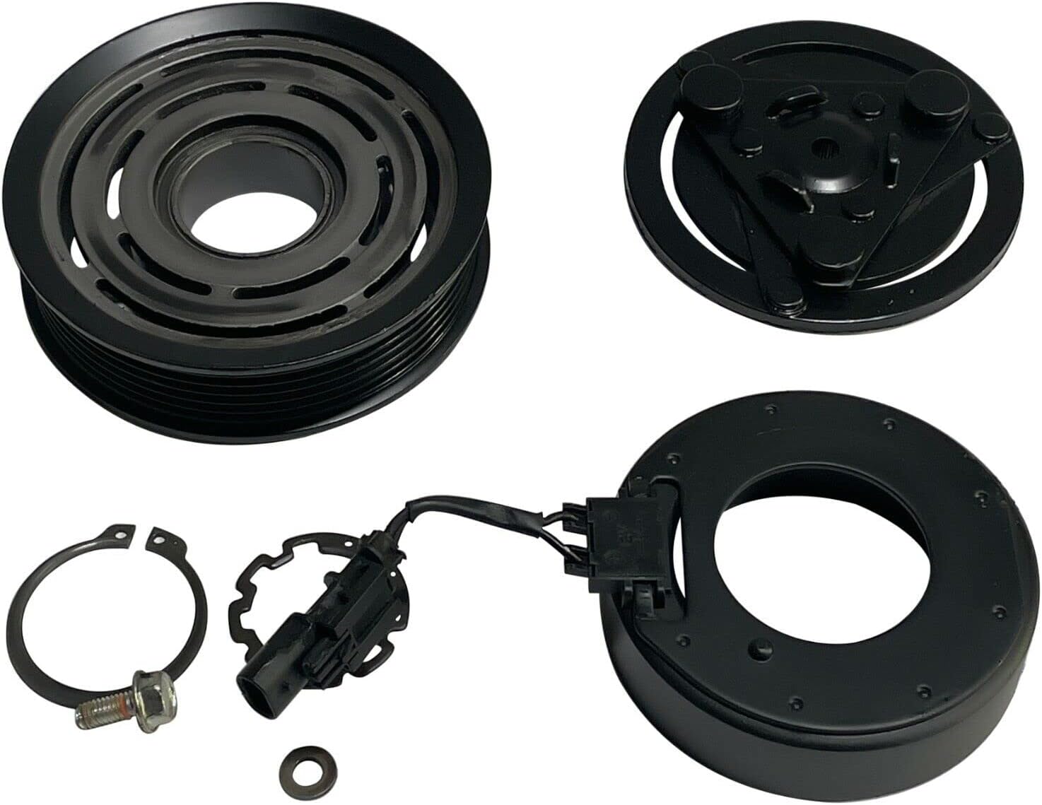 RYC – Embrague compresor AC AIG297-01-CL (se adapta a Chevrolet Corvette 6.2L 2014 2015, 2016, 2017, 2018, 2019)