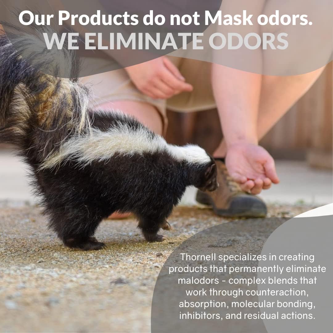 Skunk-Off Champú (32 onzas) Seguro para la cabeza y la cara – Eliminador de olores Skunk listo para usar para perros, gatos, hogar, alfombra, coche