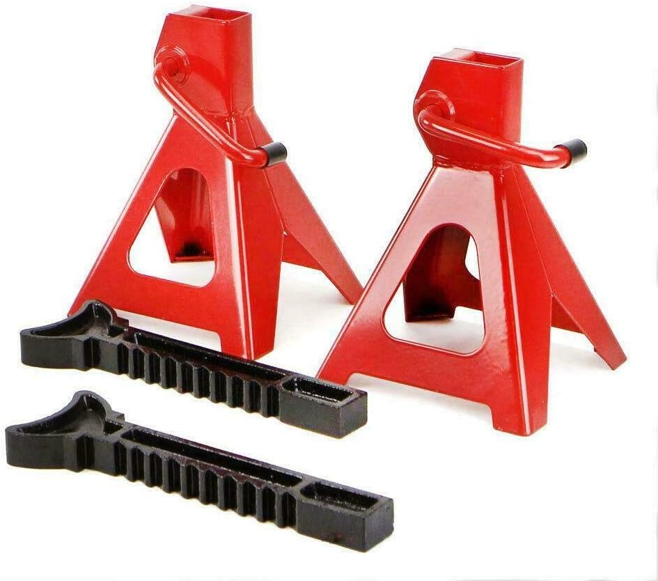 3 toneladas 6,600 libras Jack Stands alta capacidad de acero coche auto tienda eje elevación elevación portátil para SUV camión RV 1 par