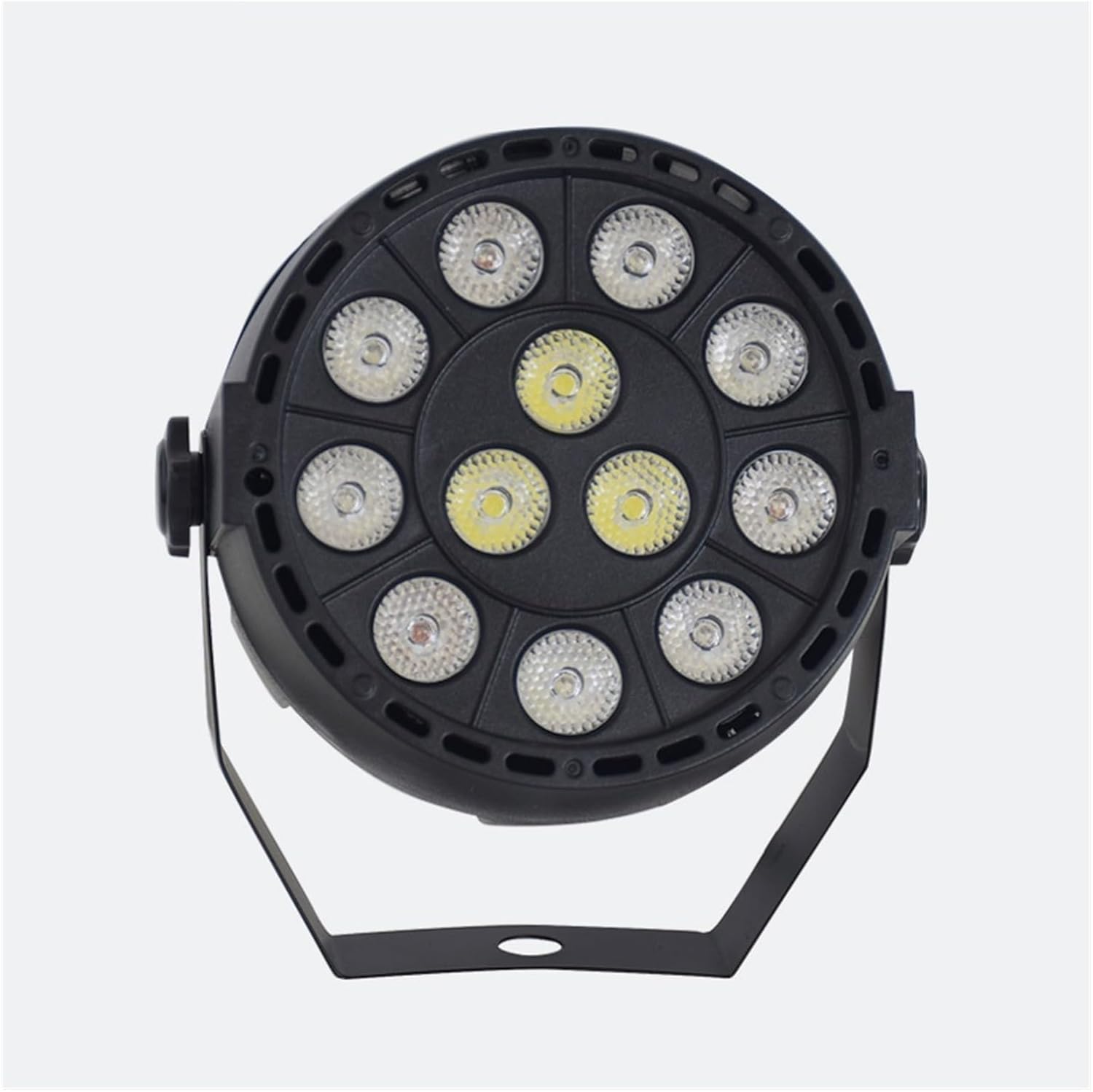 Luz de escenario Dj 3 en 1 luces LED de fiesta de 12 x 3 W, luz de par plana, mini accesorio de lavado RGBW Dj luz vertical para escenario,
