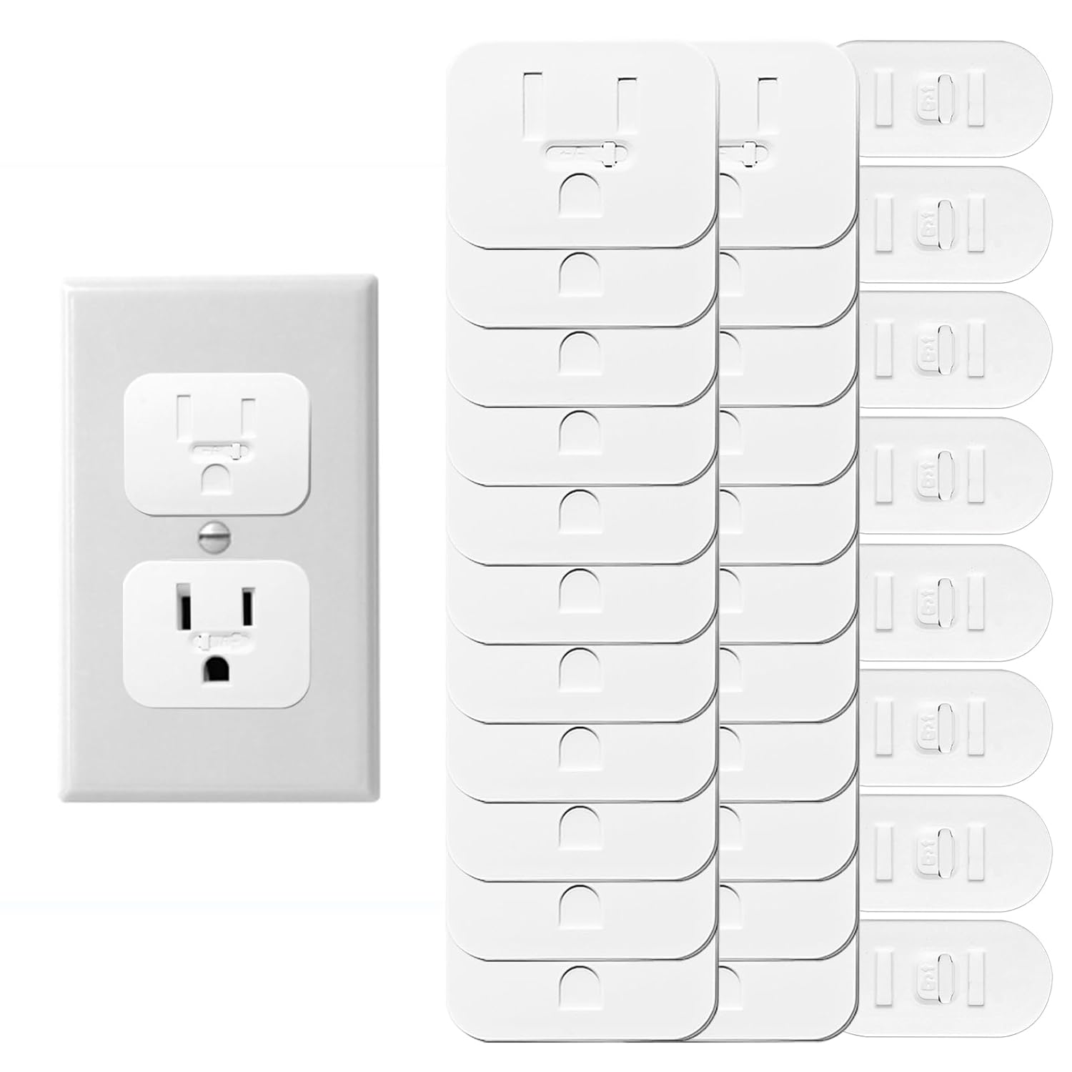 Fundas de seguridad para enchufes 2023, paquete de 30 fundas para enchufes eléctricos, a prueba de bebés, fundas para enchufes de enchufe eléctrico