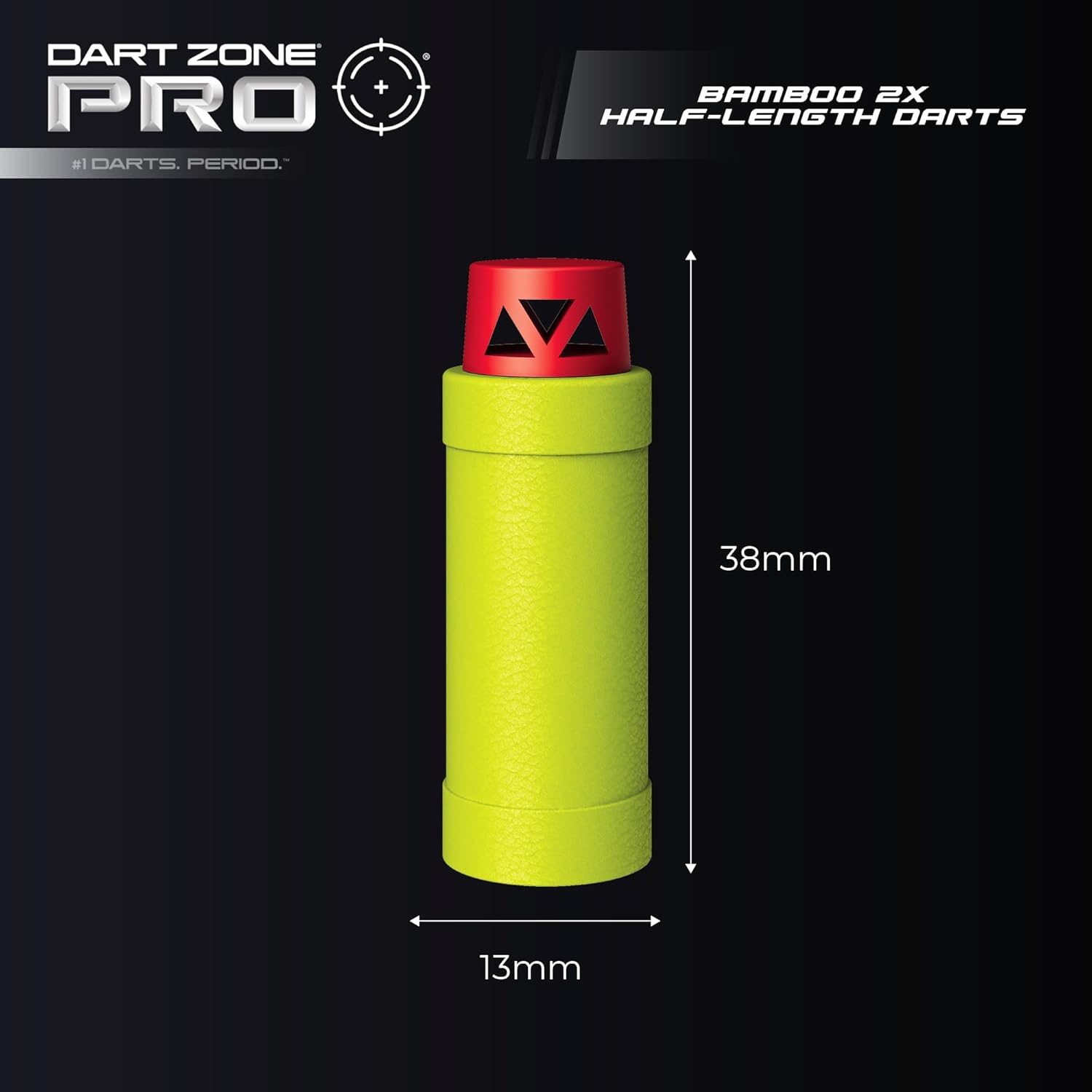 Dart Zone Pro-Series Bamboo 2X – Recambio de dardos de espuma de media longitud