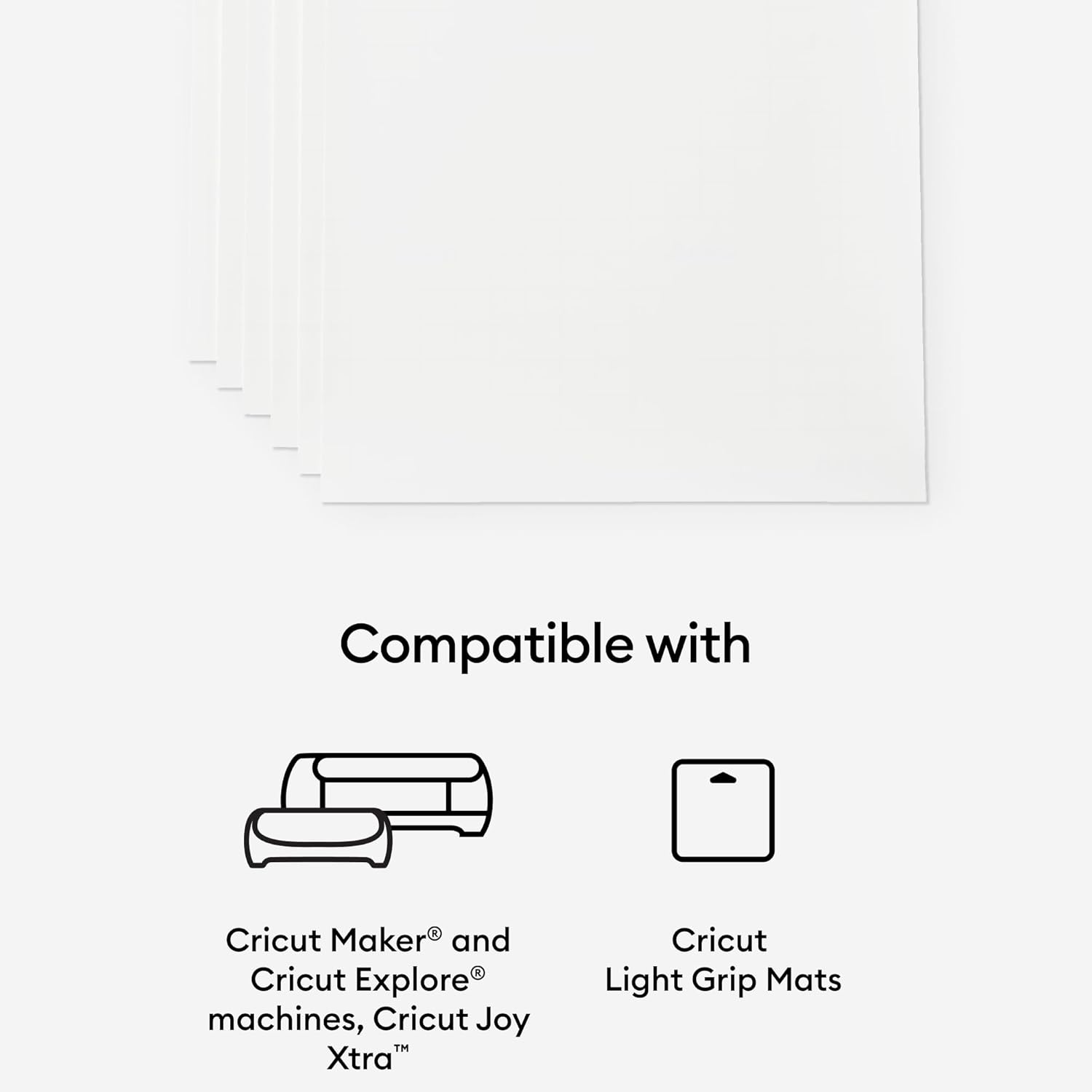 Cricut Papel adhesivo imprimible, tamaño carta de Estados Unidos, (8.5 x 11 pulgadas), papel adhesivo para impresora, compatible con Cricut Maker,