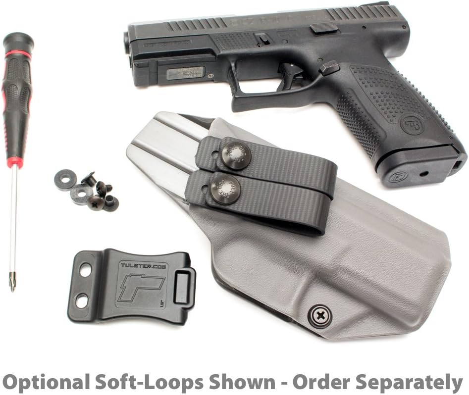 Tulster Funda de perfil IWB en mano derecha se adapta a Shadow Systems MR920