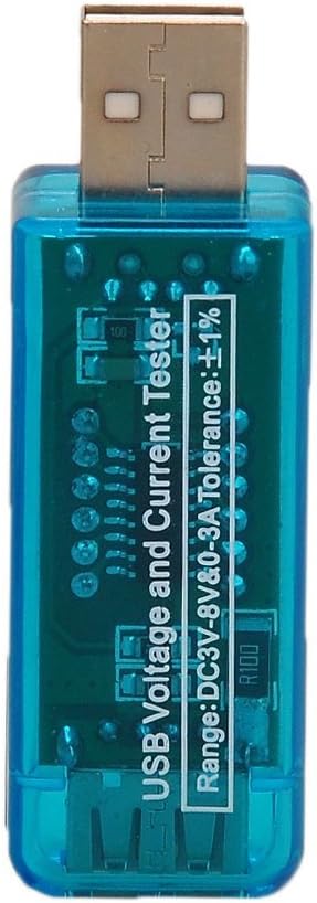 KW-202 Pantalla Digital USB Probador de tensión portátil Voltímetro Probador de batería para Banco de energía Teléfono Móvil Celular – Azul