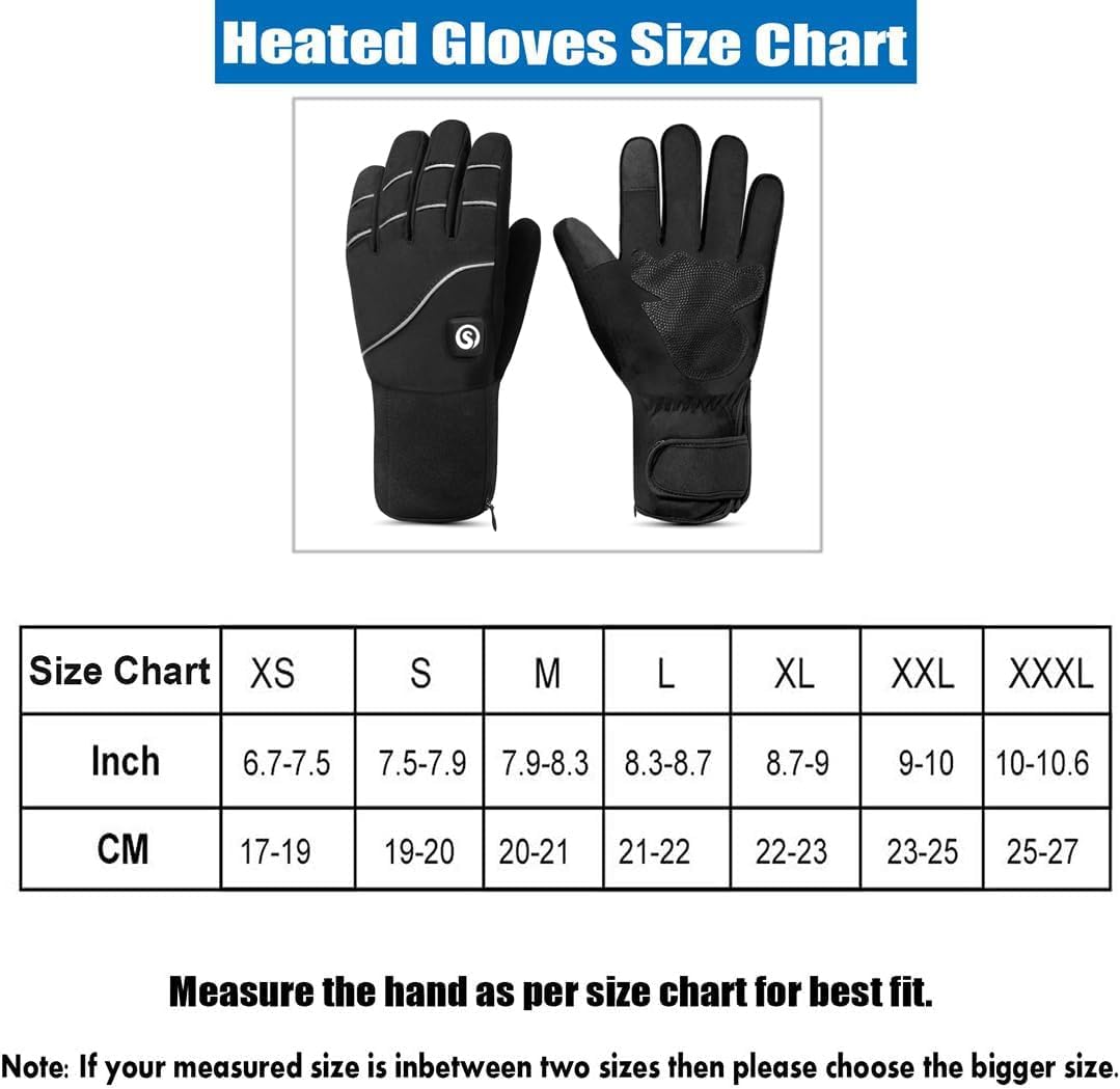 Guantes térmicos para hombres y mujeres, guantes eléctricos recargables con batería para deportes de invierno, artritis, Raynaud para invierno,