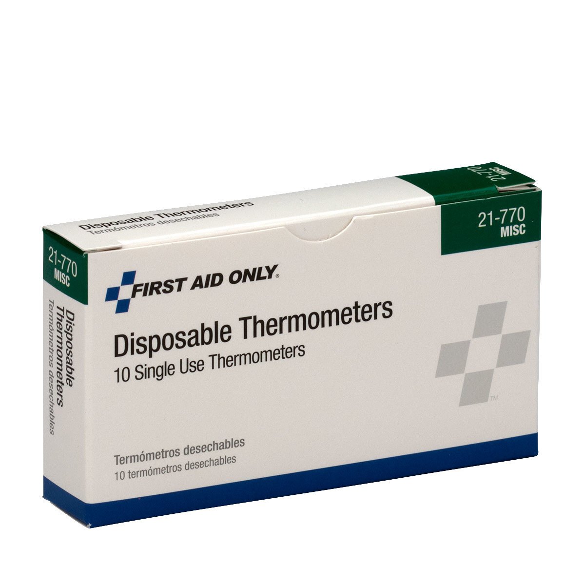 First Aid Only Termómetro desechable 21-770 para fiebre, paquete de 40