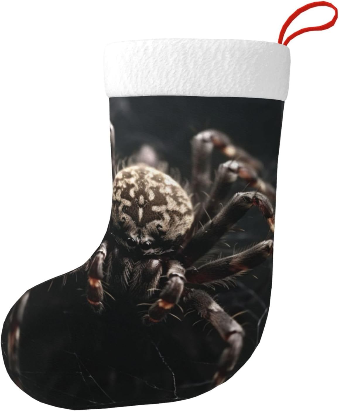 Calcetines de Navidad con estampado de araña aterradora, medias decorativas para la familia, decoración de temporada navideña
