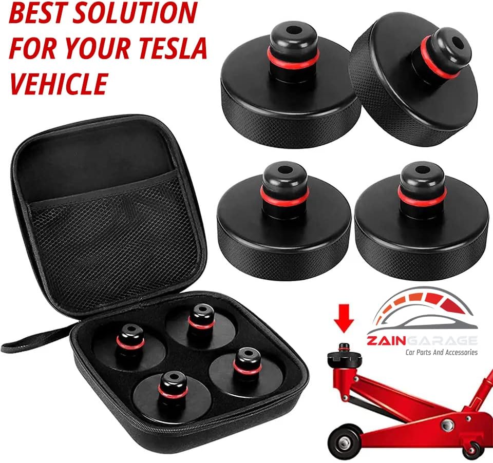 Almohadilla de elevación para Tesla Modelo 3SXY, discos de elevación con una caja de almacenamiento, kit de herramientas de adaptador de almohadilla