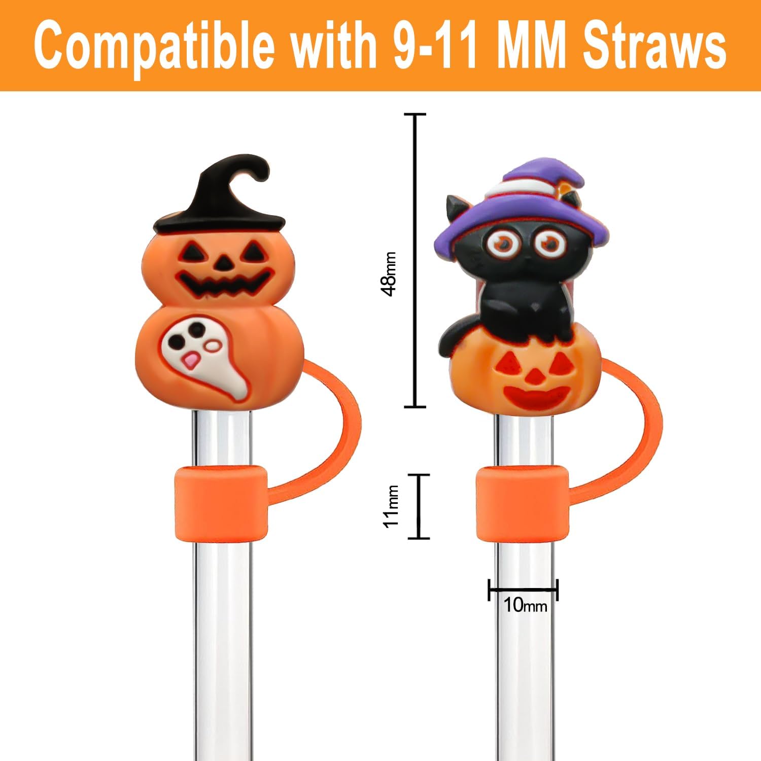 Fundas de popote de silicona para vaso Stanley de 30 y 40 onzas, tapas de popote de 0.394 in04 pulgadas, tapa para todos los popotes de 0.354-0.394