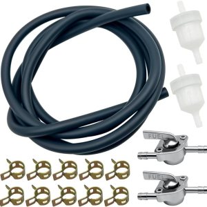 Kit de manguera de línea de combustible 316 para scooters, ATV, motos de cross, mini bicicletas y karts con abrazaderas de gas 316, válvula y filtros Kit de manguera de línea de combustible 316 para scooters, ATV, motos de cross, mini bicicletas y karts con abrazaderas de gas 316, válvula y filtros
