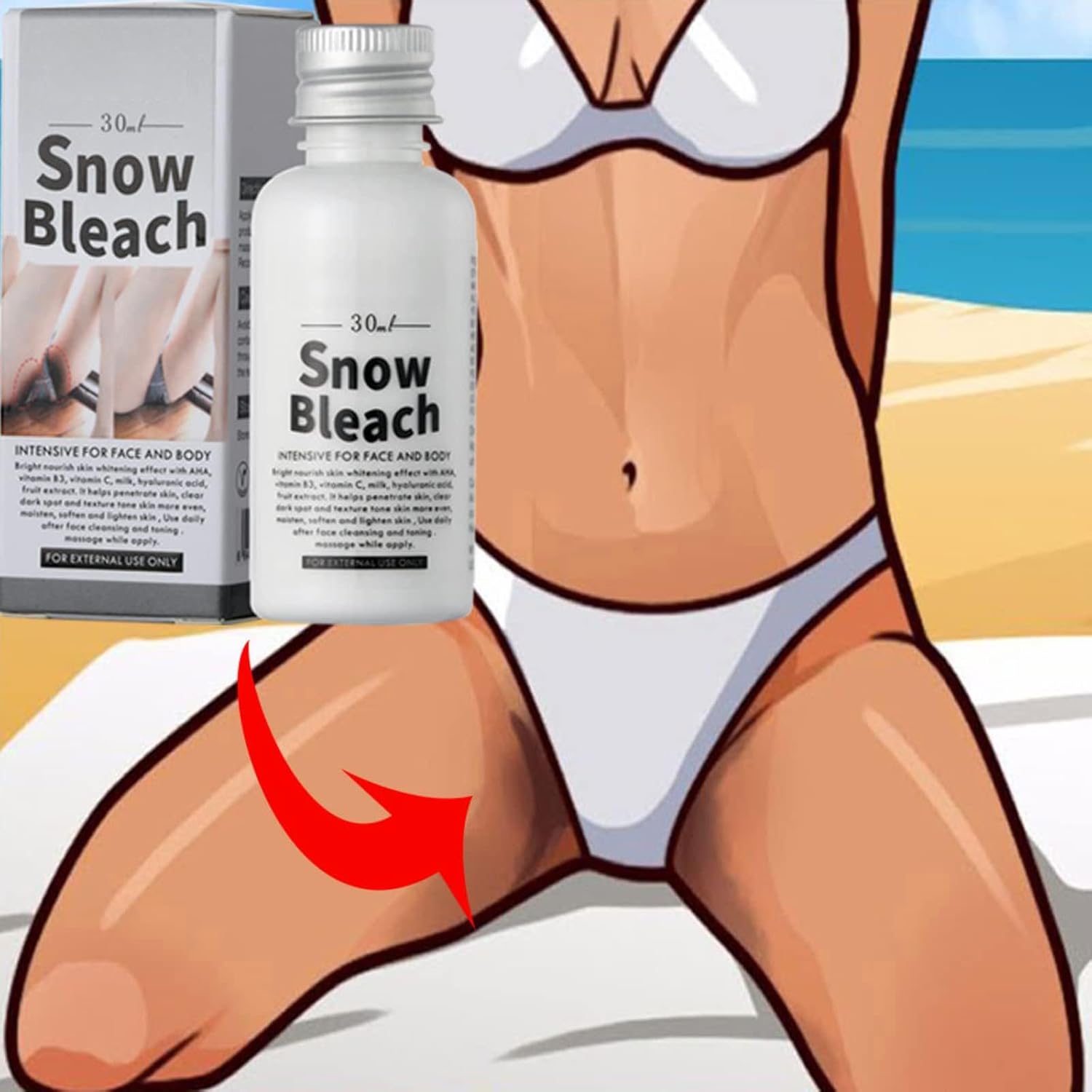 Crema Blanqueadora para Partes Intimas, Crema para Las Manchas de La Cara, Crema para Aclarar las Axilas Y Partes Intimas, Leche Con Colageno Crema