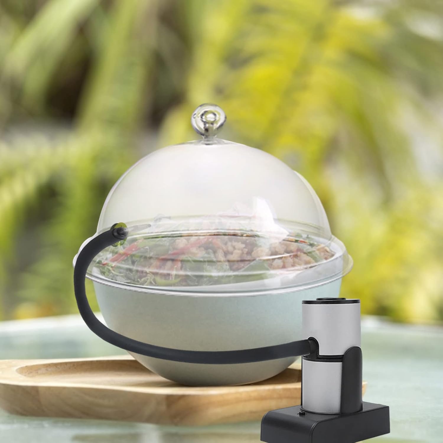 Cloche – Tapa de cúpula para infusor de humo  Fundas para tazas de armas, tapas de bebidas de cóctel, infusor de pistolas de ahumador, accesorio de