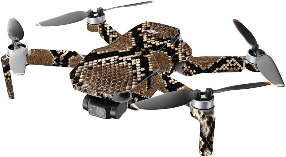 MightySkins Compatible con DJI Mini 2 Dron portátil  Rattler  Funda protectora de vinilo duradera y única  Fácil de aplicar, quitar y cambiar de