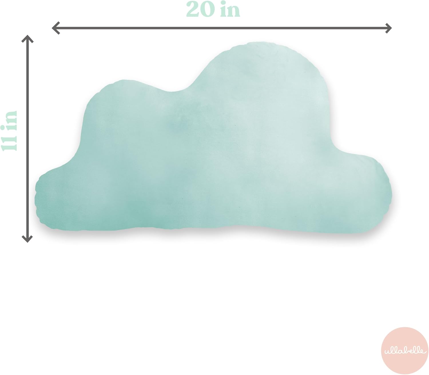 Almohada decorativa, almohada decorativa para guardería, decoración de sala de juegos, lindas almohadas (nube blanca)