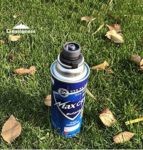 Campingmoon – Convertidor de boquilla de butano, adaptadorconector de estufa de campamento, para boquilla, tipo botella, recipiente a tornillo tipo