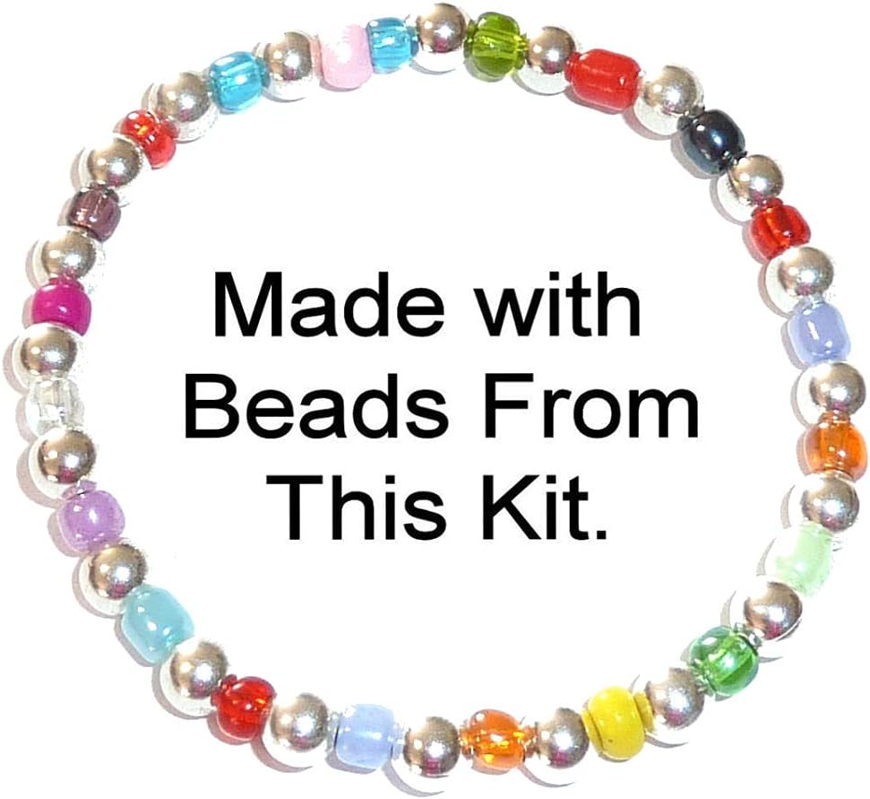 Surtido de cuentas sueltas, manualidades, proyectos de bricolaje de pulseras, kit de cuentas, múltiples colores a granel de cuentas de semillas, kit