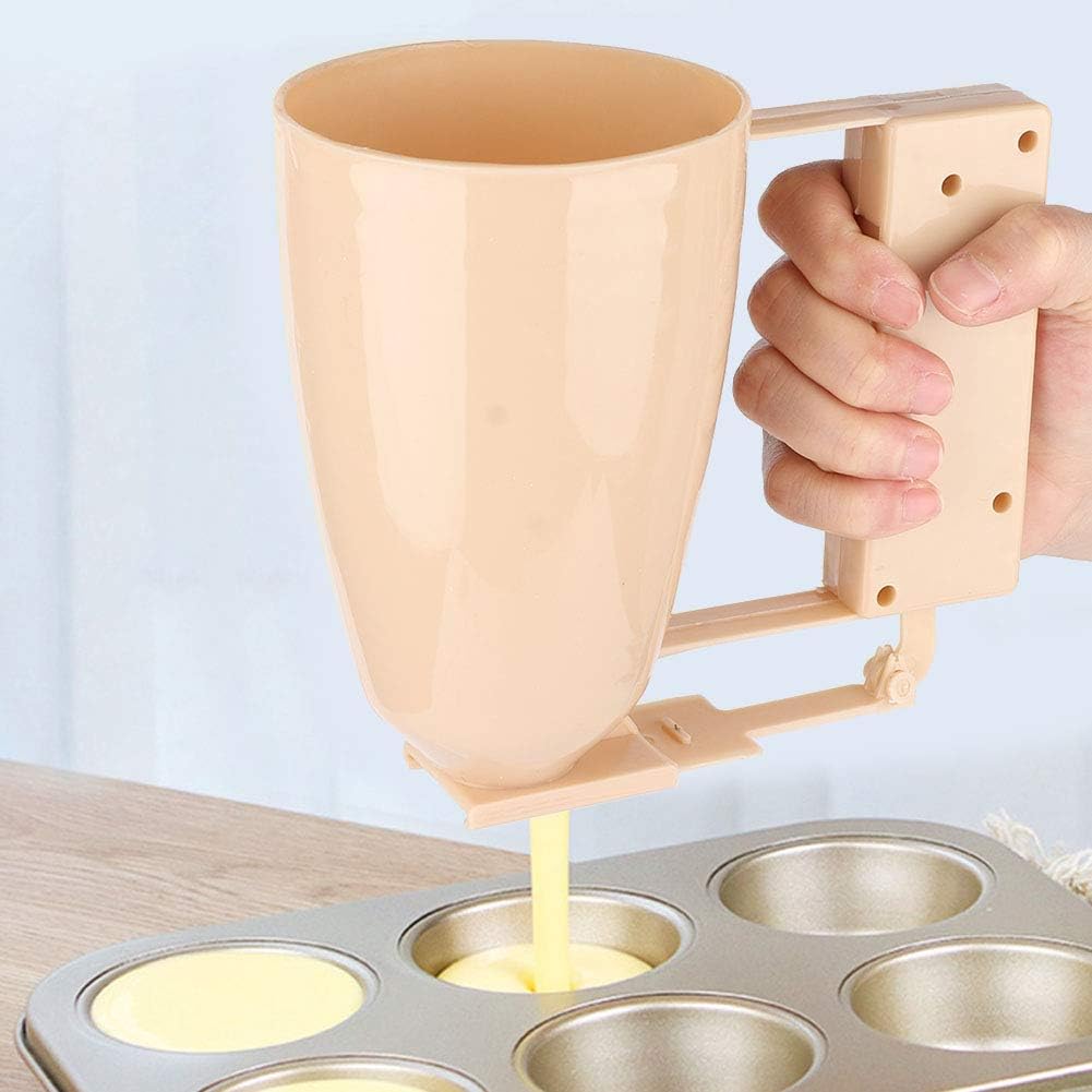 Dispensador de masa para panqueques, dispensador de ABS fácil de limpiar para pasteles, accesorio de cocina sin esfuerzo para el hogar, waffles,