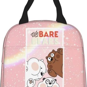 Bolsa de almuerzo de dibujos animados con bolsillo frontal impermeable bolsa de almuerzo portátil aislada lonchera para mujer hombre estilo4 Bolsa de almuerzo de dibujos animados con bolsillo frontal impermeable bolsa de almuerzo portátil aislada lonchera para mujer hombre estilo4