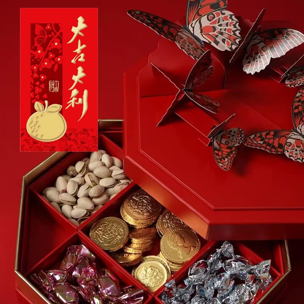 AWEELON 36 sobres rojos de Año Nuevo chino, paquete grande rojo 2023 Año del conejo Hong Bao Primavera China Lucky Money Bolsillos para boda Año