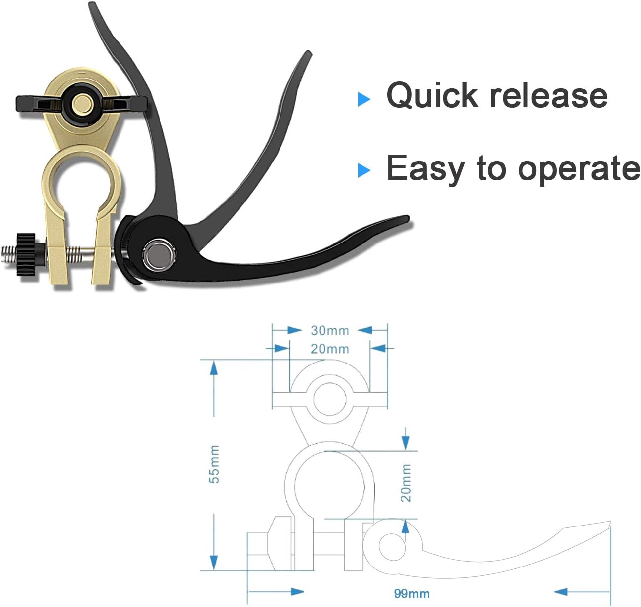 EDECOA Cables de batería 3 AWG 3.3 ft de cobre puro Inverter Cables para coche, inversor de corriente, RV, barco