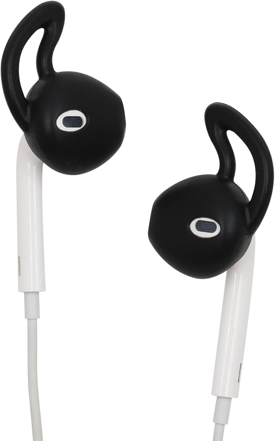 ALXCD Gel para auriculares de iPhone, 4 pares de almohadillas antideslizantes de silicona suave de repuesto para auriculares de iPhone 7 SE 6s