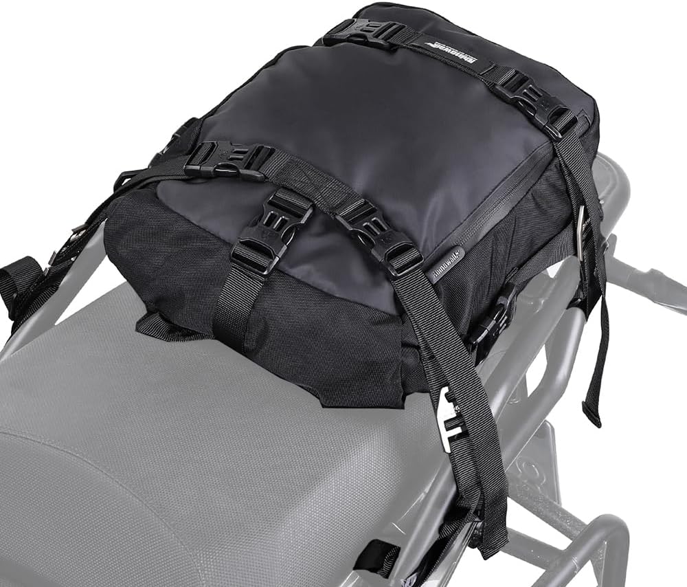 Rhinowalk Bolsa trasera para motocicleta, 10L, impermeable, bolsa de alforja de motor, equipaje de viaje, bolsa de almacenamiento para maletero,