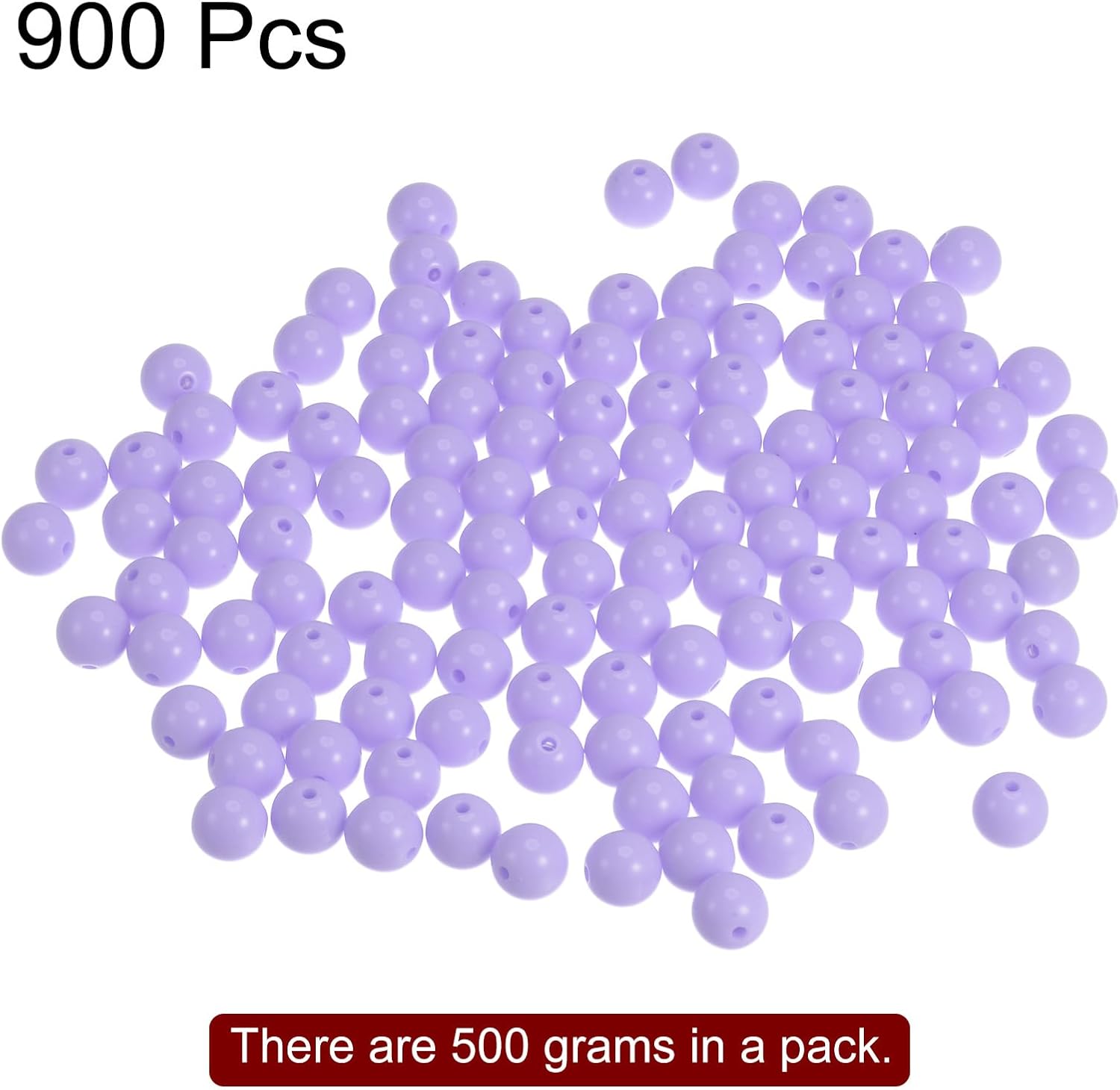 HARFINGTON 900 cuentas redondas de acrílico de 0.394 pulgadas sueltas de burbujas para manualidades, colores dulces surtidos para manualidades,