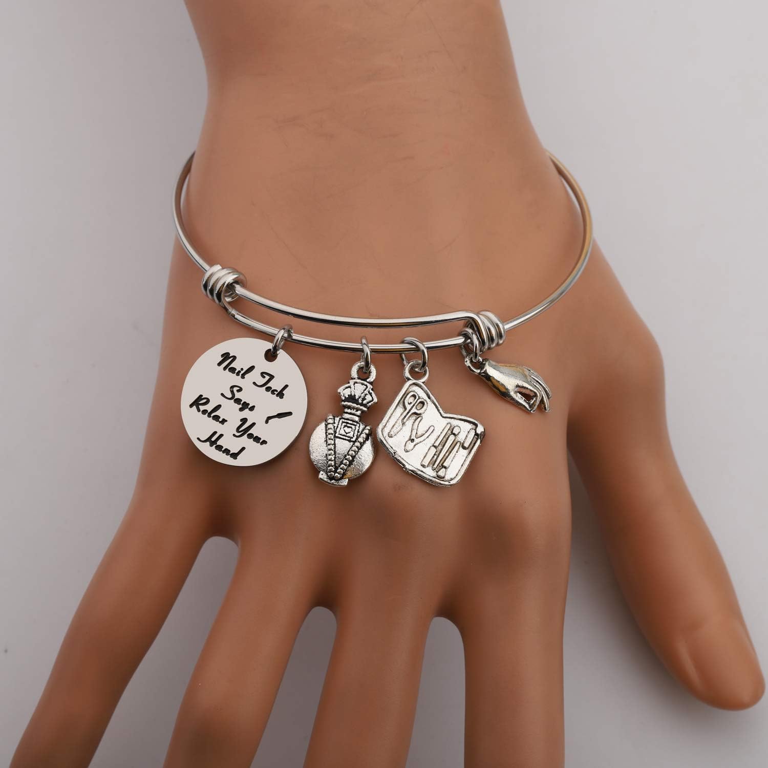 AKTAP Manicurist Gift Nail Graduation Gift Keychain Life Isn’t Perfect But Nails Can Be Beautician Jewelry