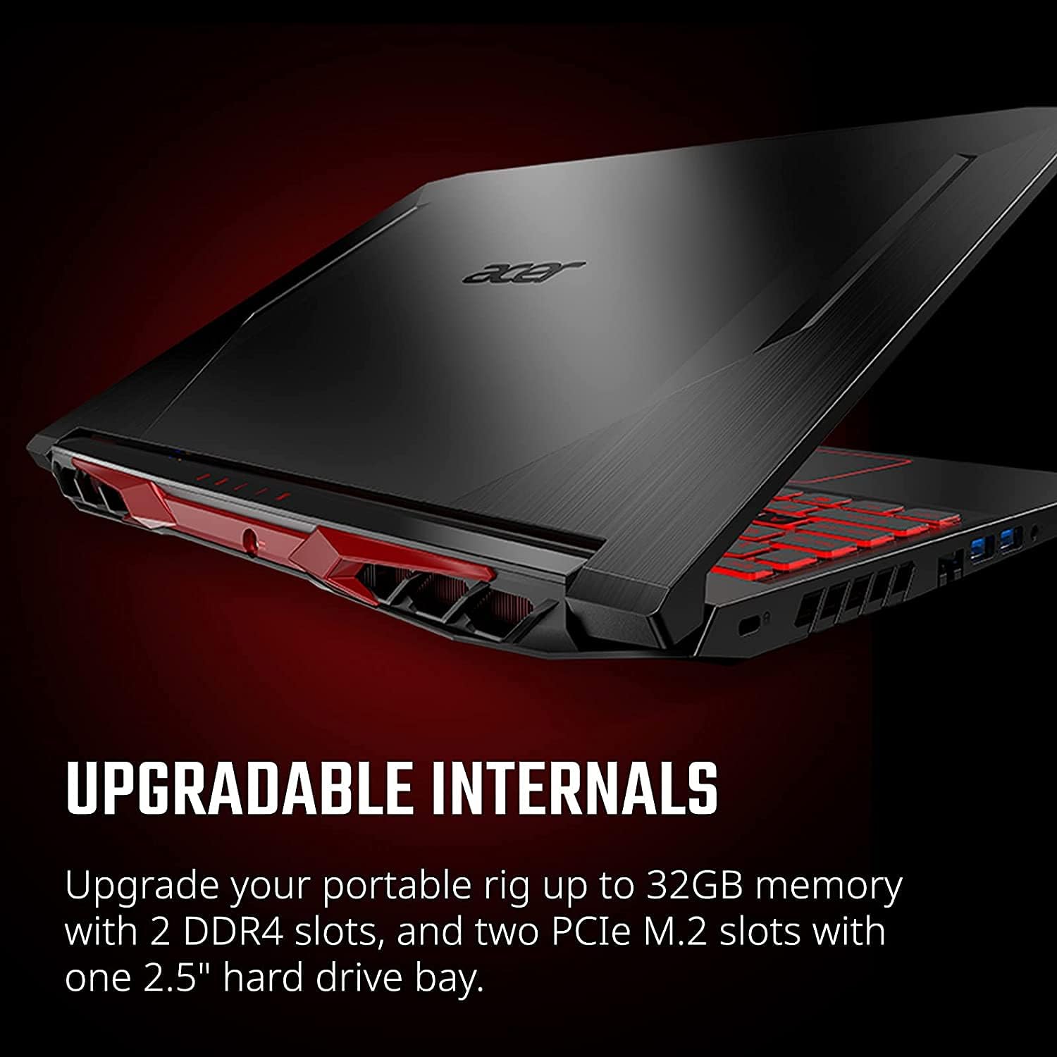 acer Nitro 5 – Laptop para juegos 2023 de 15.6 pulgadas, FHD 144Hz, pantalla IPS Intel 4-Core i5-10300H, 16 GB DDR4 512 GB NVMe SSD 1TB HDD NVIDIA