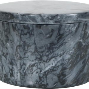 Bodega de sal de mármol negro con tapa y cuchara de madera, caja de hierbas de especias y pimienta hecha a mano de 4 pulgadas Bodega de sal de mármol negro con tapa y cuchara de madera, caja de hierbas de especias y pimienta hecha a mano de 4 pulgadas