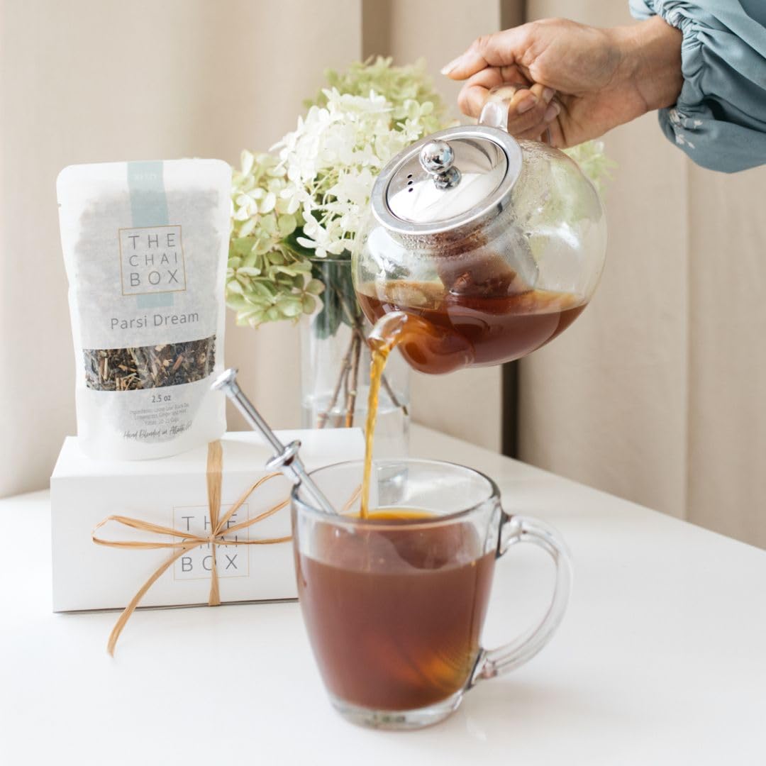 The Chai Box – Parsi Dream – Té de hojas sueltas negras con hierba de limón, jengibre, menta. Una celebración de la hermosa cultura Parsi –