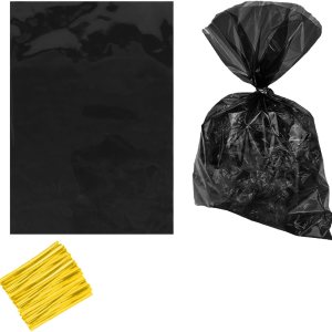 Paquete de 50 bolsas de celofán transparentes de 6 x 9 pulgadas, color negro Paquete de 50 bolsas de celofán transparentes de 6 x 9 pulgadas, color negro
