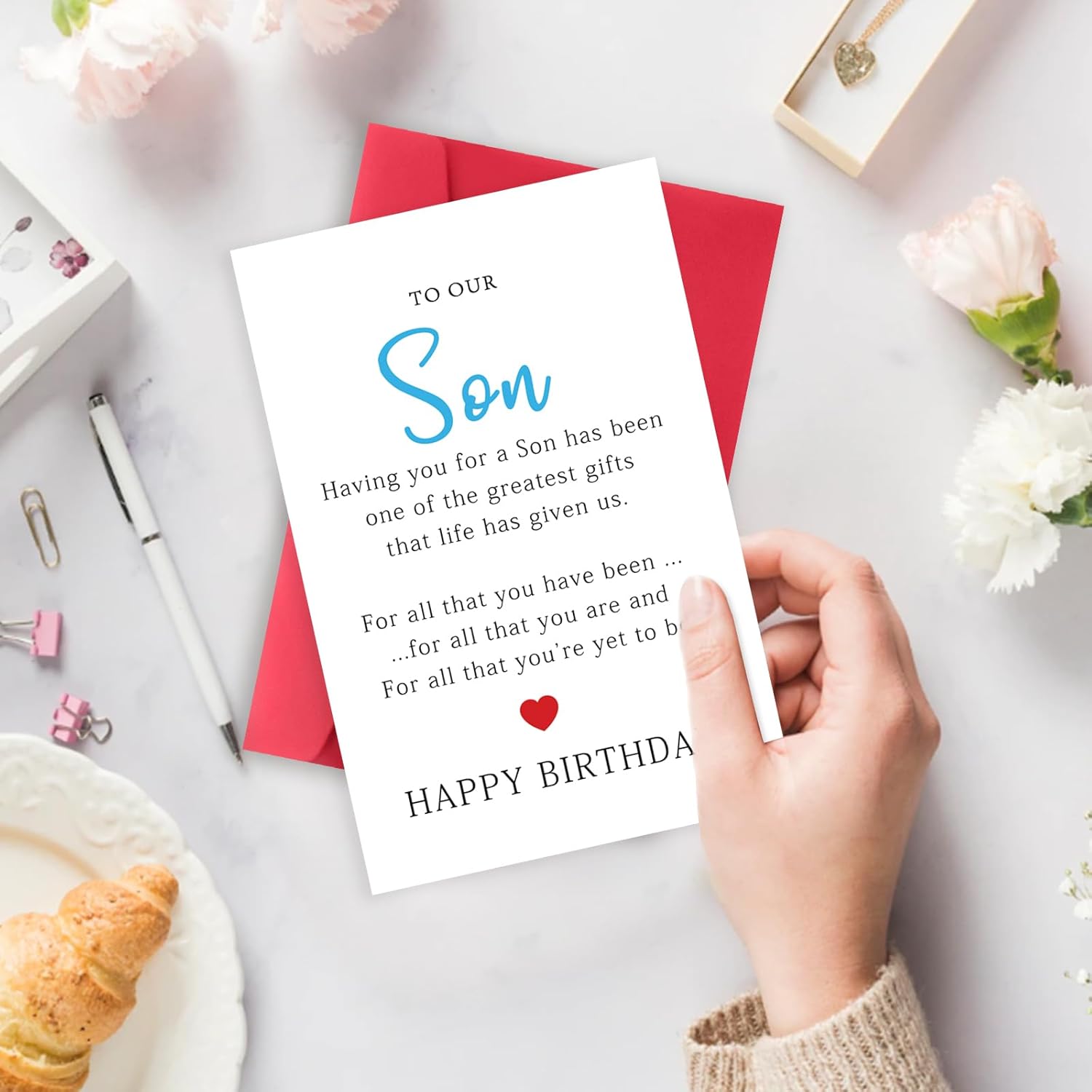 Tarjeta de feliz cumpleaños para hijo, regalos de cumpleaños de mamá papá, divertida tarjeta de cumpleaños para hijo adulto, idea de regalo de