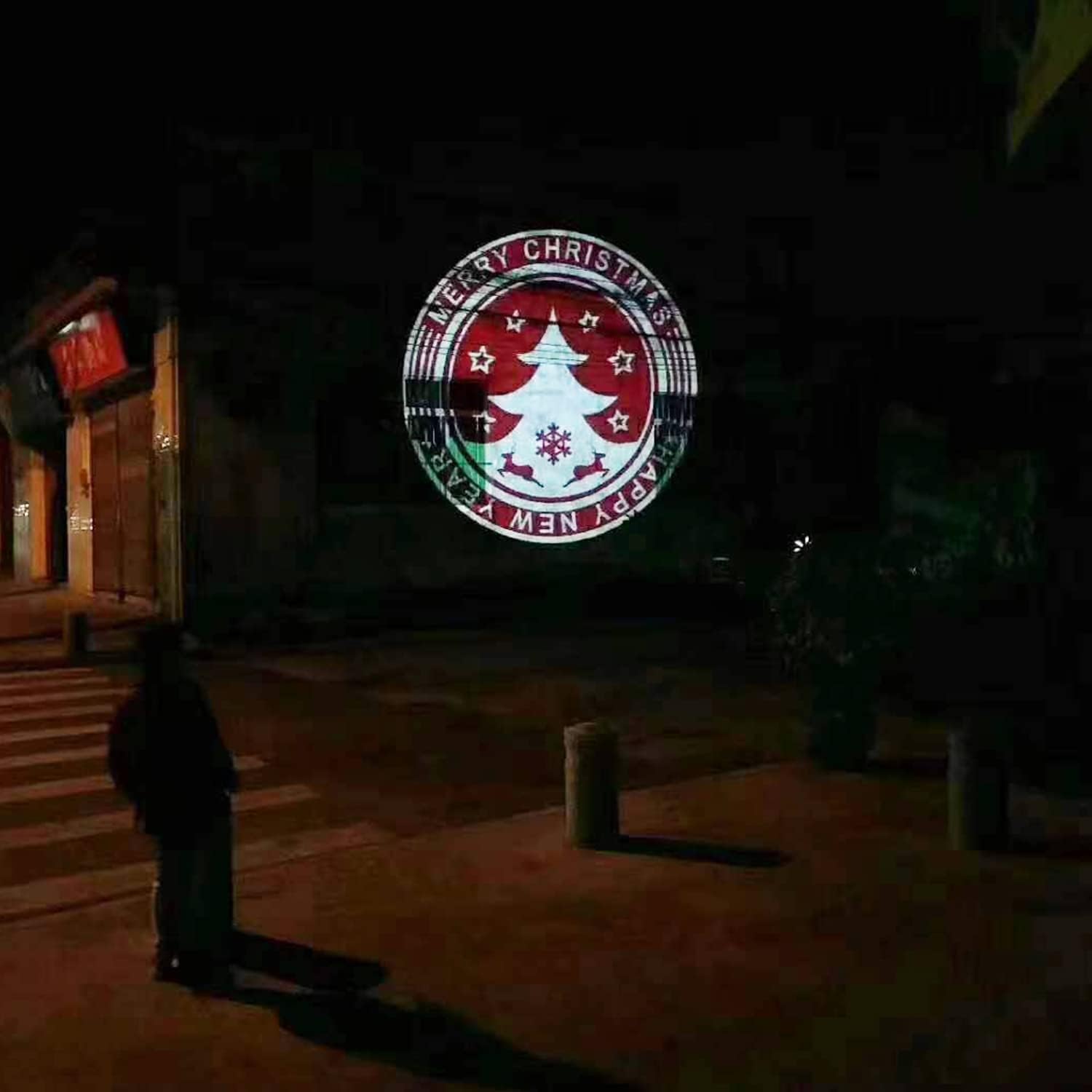 Proyector GOBO con logotipo LED de 30 W Rotación de imagen IP65 Impermeable con zoom manual Luz de efecto DJ Gobos personalizados para hotel Lavado
