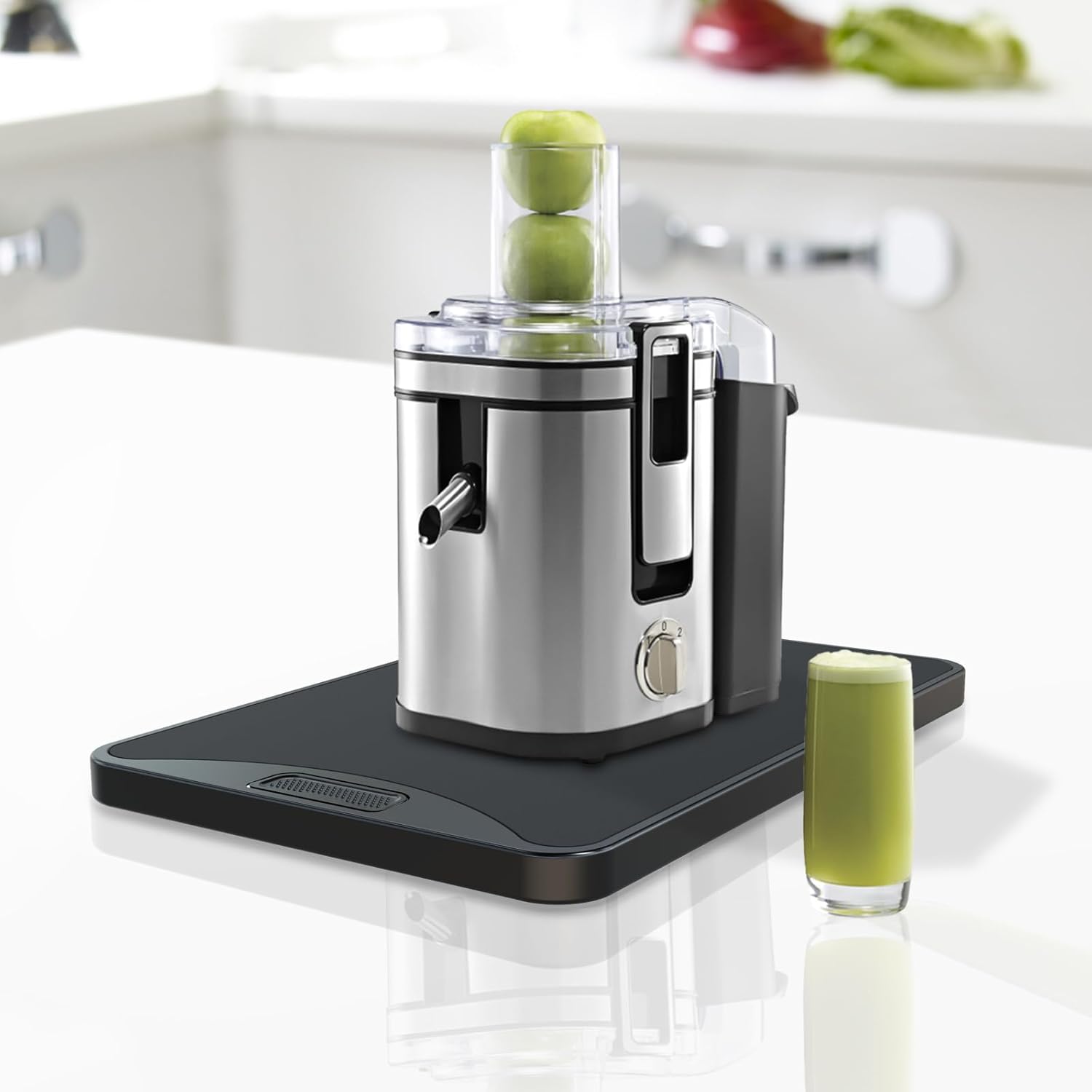 BVN Deslizador de electrodomésticos de bandeja rodante de metales, bandeja deslizante para cafetera, Deslizador de cafetera, Carrito de café,
