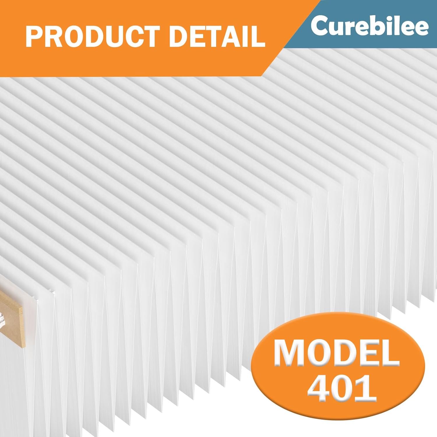 Filtro de repuesto 2400 401 MERV 13 compatible con AprilAire 2400, Space-Gard 2400 Purificadores de aire para toda la casa, filtro de aire MERV 13