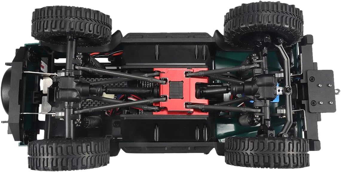 Caja de cambios de aleación de aluminio Montaje y caja de cambios de transmisión con engranajes internos de acero para TRX4M 118 RC Crawler Car