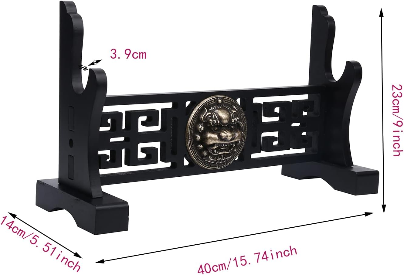 Soporte de espada Katana de montaje en pared, soporte para samurái, soporte para todo tanto espada Wakizashi Kirin, 1 nivel