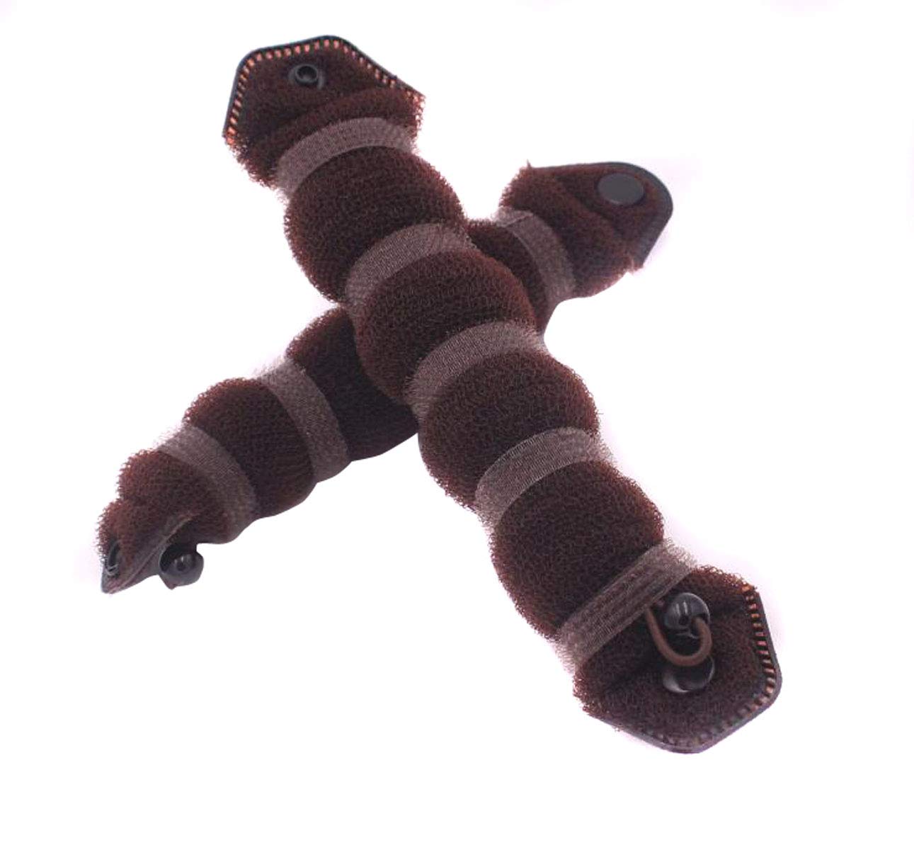 3 piezas Magic Hair Styler Donut Hair Bun Maker Styling Twist Ring Former Shaper Hair Trenzado Herramienta Rizador de Pelo Accesorio 1 Grande 2