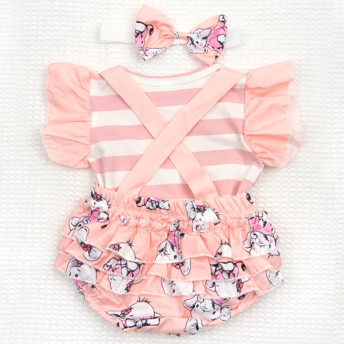 Ropa de muñeca Reborn para niña, trajes naranjas para muñecas Reborn de 20 a 22 pulgadas, accesorios de 3 piezas con patrones de elefante