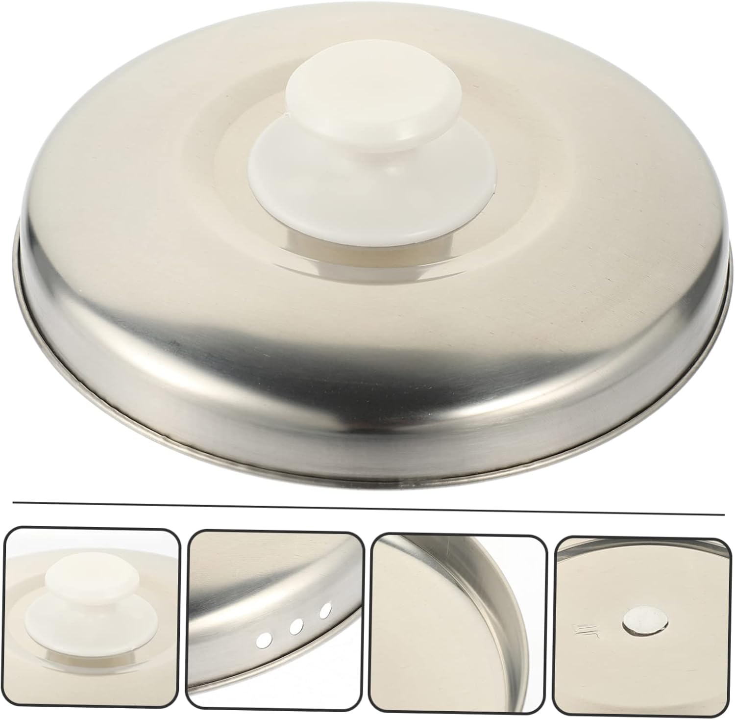 HOMSFOU Tapa de olla arrocera, piezas de olla arrocera, tapa para olla arrocera, tapa universal para olla arrocera, tapa universal de acero