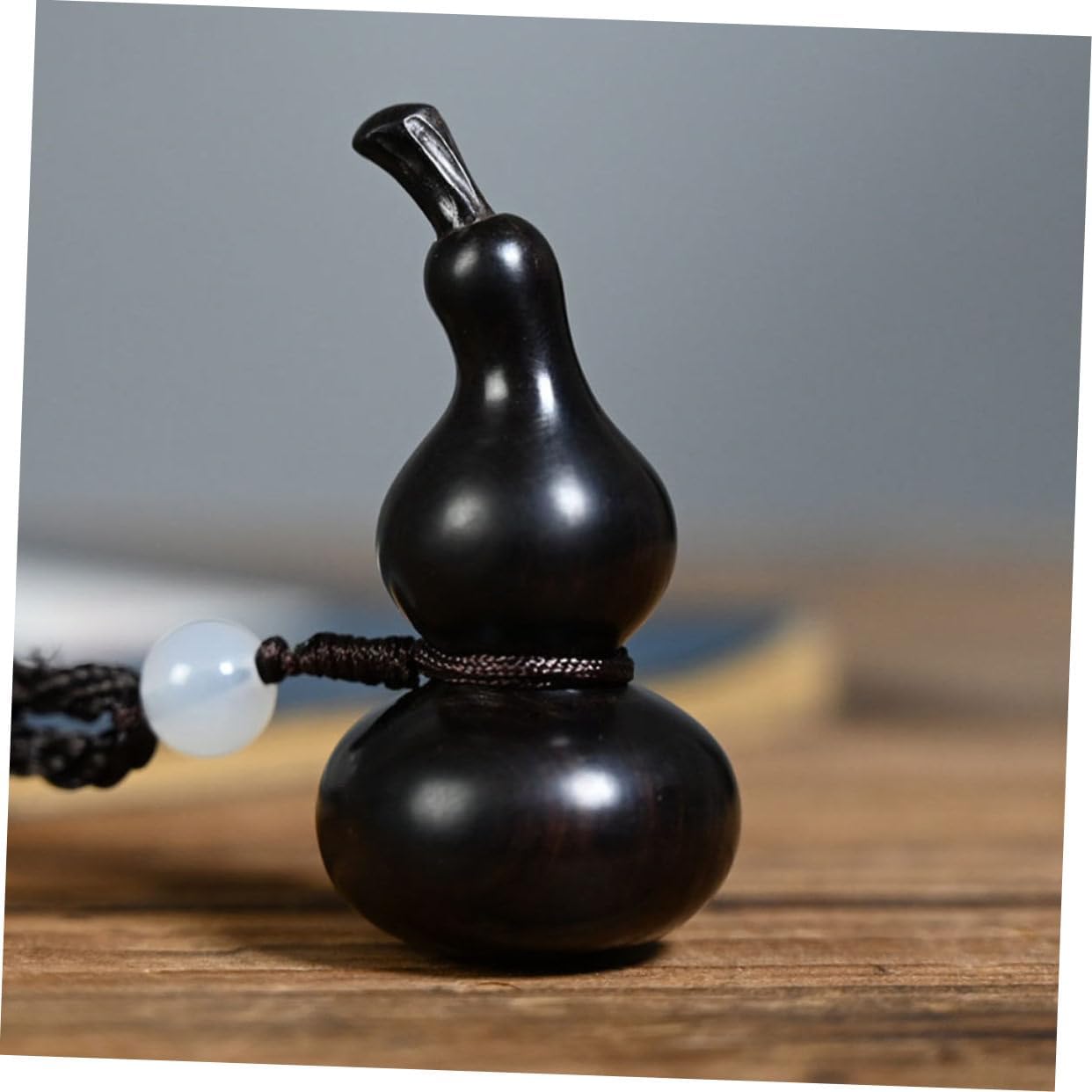 EXCEART Gourd Pendant Feng Shui Charms Keychain Figurine Charms Chinese Feng Shui Staue Wealth Charms Wealth Prosperity Decor Lucky Car Key Fob