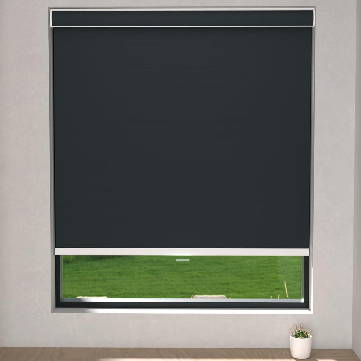 MYshade Persianas enrollables opacas para ventanas, persianas enrollables sin cordón, fáciles de instalar y protección de privacidad, persianas
