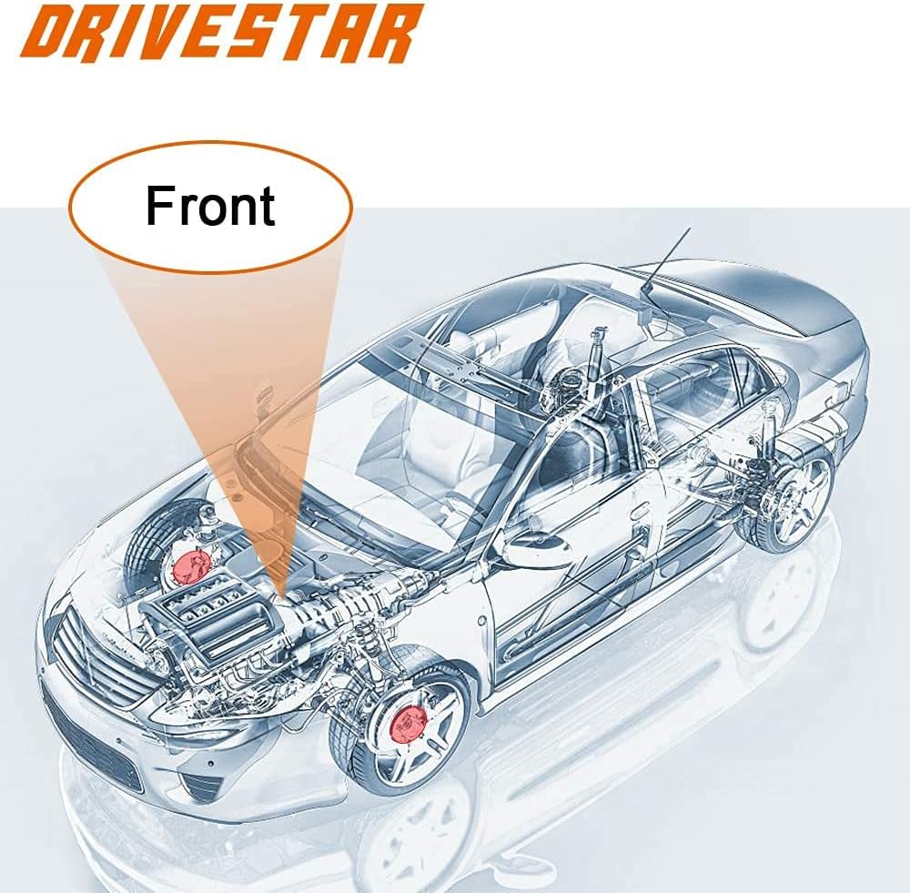 DRIVESTAR 518516 Buje de rueda delantera izquierdaderecha y rodamiento para Nissan Altima 2002-2006 (3.5L, V6)2000-2008 Maxima2000-2001 Infiniti