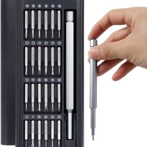 Juego de destornilladores de precisión 24 en 1, juego de herramientas de destornillador manual multiusos CRV, caja de almacenamiento magnética, kit Juego de destornilladores de precisión 24 en 1, juego de herramientas de destornillador manual multiusos CRV, caja de almacenamiento magnética, kit